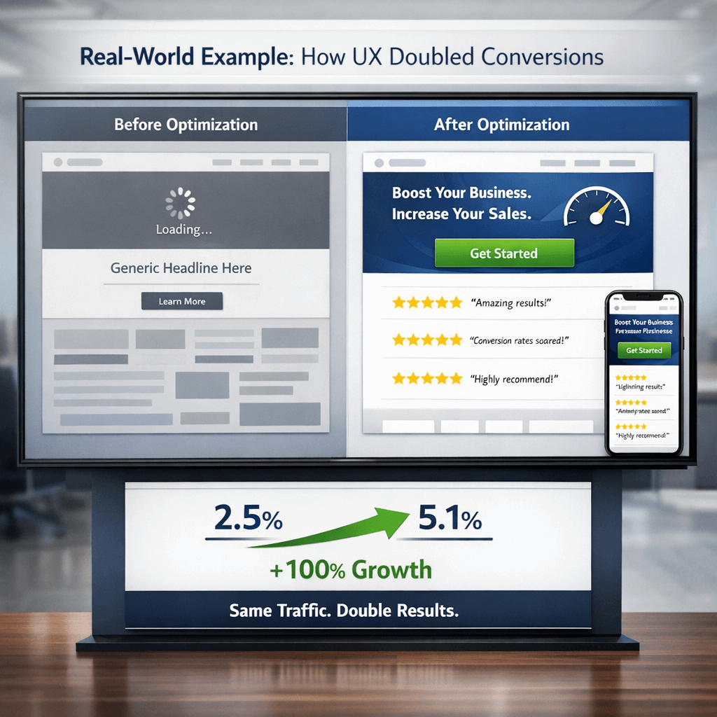 Real-World Example: How UX Doubled Conversions